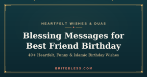 blessing messages for best friend birthday