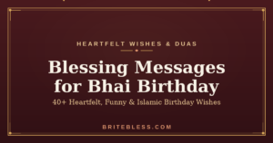 blessing messages for bhai birthday